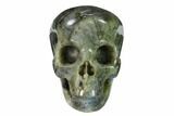 Realistic, Polished Labradorite Skull - Madagascar #151055-1